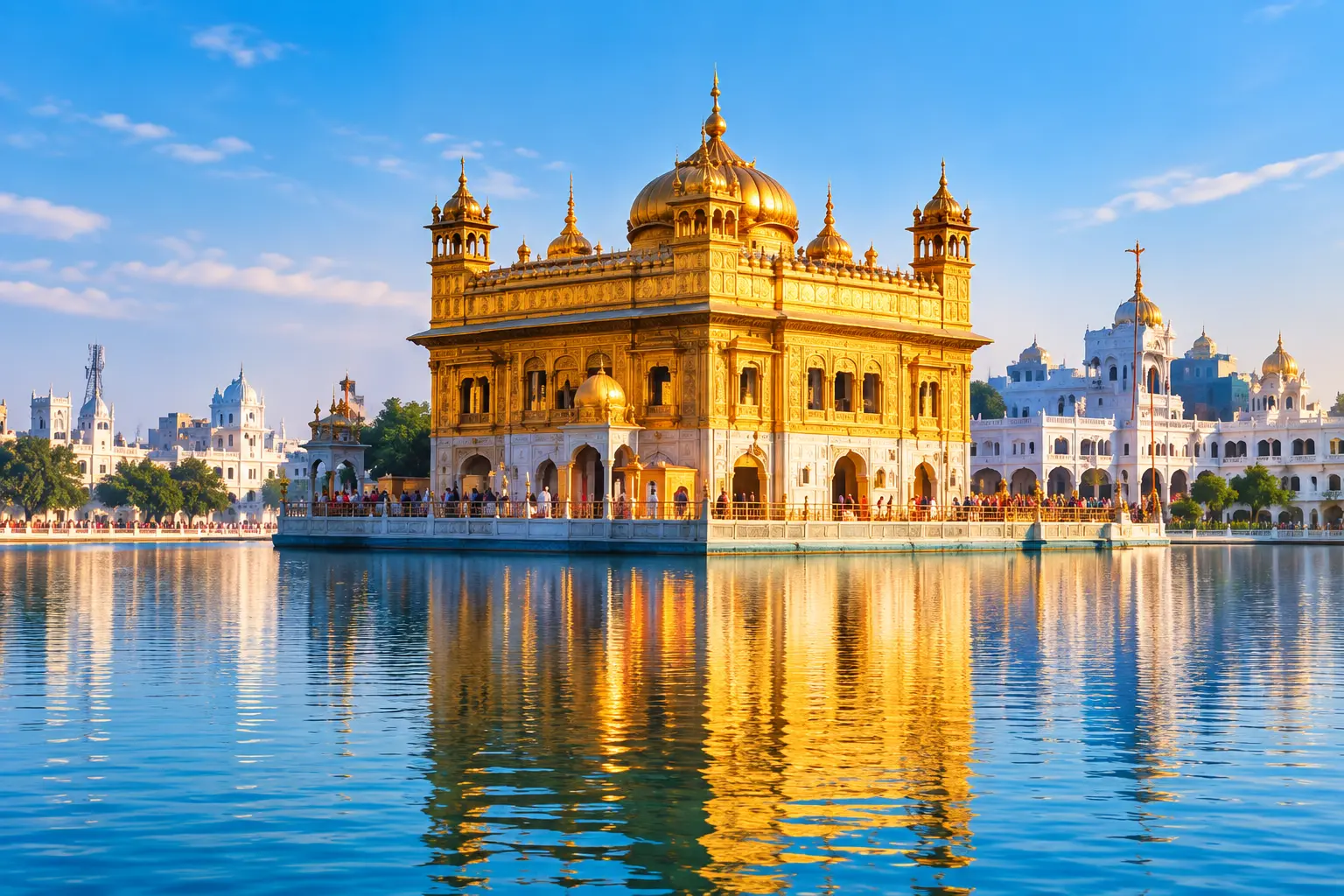 Illustration of the Golden Temple in Amritsar
